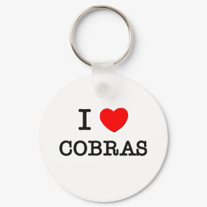 I Love COBRAS Keychain