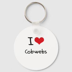 I love Cobwebs Keychain
