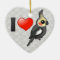 I Love Cockatiels Ceramic Ornament