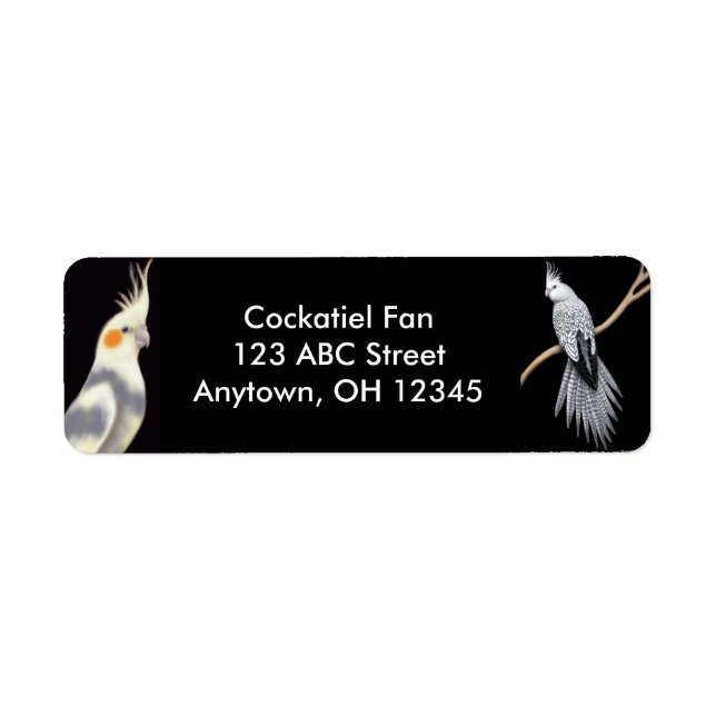 I Love Cockatiels Label (Front)