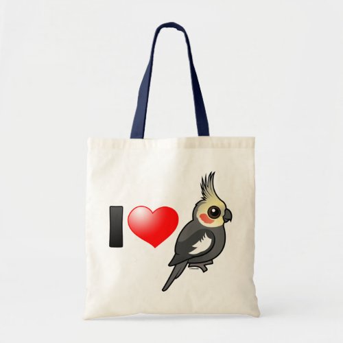I Love Cockatiels Tote Bag