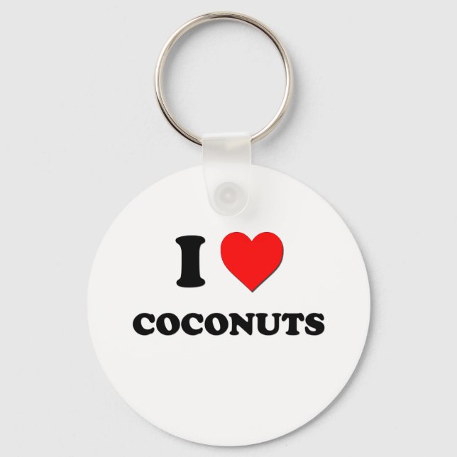 I love Coconuts Keychain (Front)