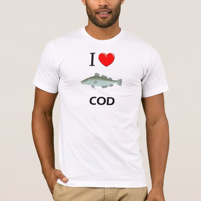 I Love Cod T-Shirt (Front)