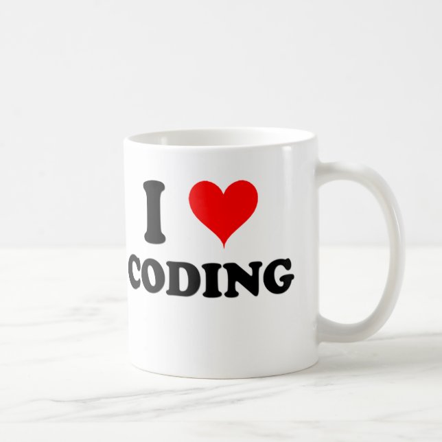 I Love Coding Coffee Mug (Right)