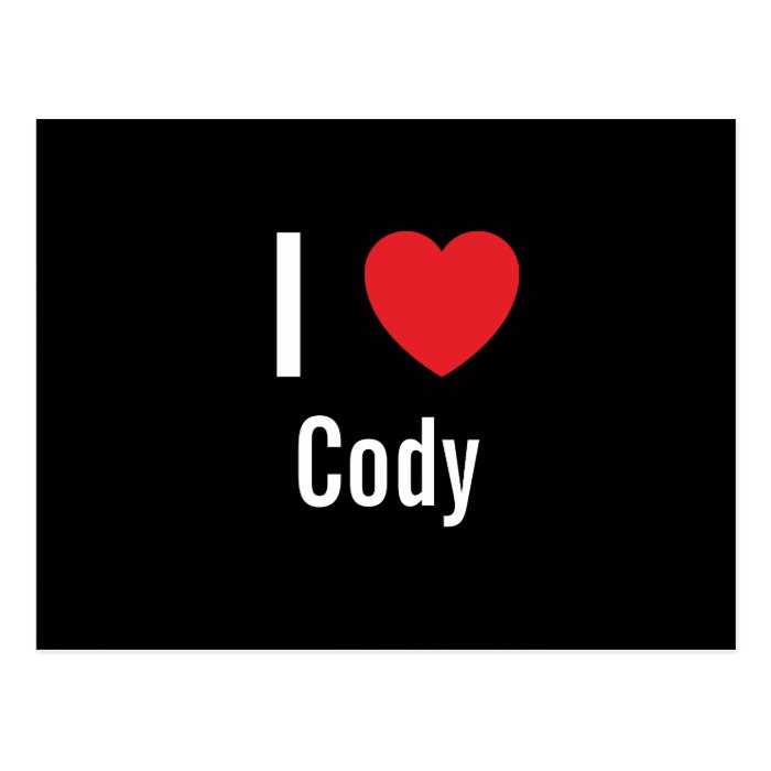 I love Cody Postcard