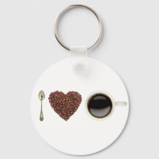 I Love Coffee 01 Keychain