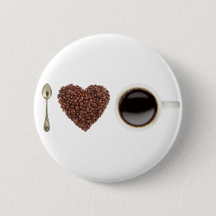 I Love Coffee 01 Pinback Button
