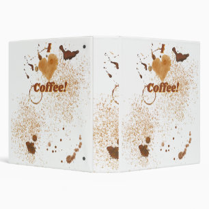 I Love Coffee 3 Ring Binder