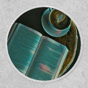 I love coffee and books patch