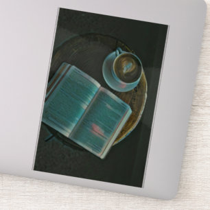I love coffee and books sticker