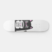 I love coffee and cats - Choose background color Skateboard (Horz)