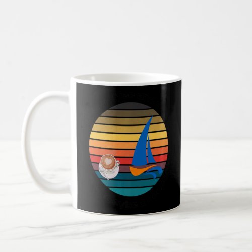 I love coffee and sailing captain and sailing sail coffee mug