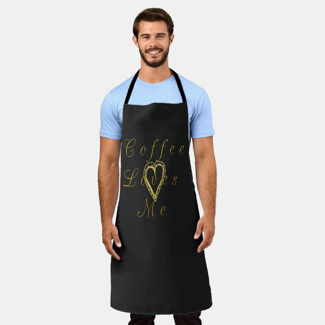 I love Coffee Apron (Worn)