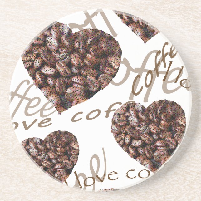 "I Love Coffee!" Coaster (Front)