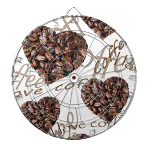 I Love Coffee!! Dart Board