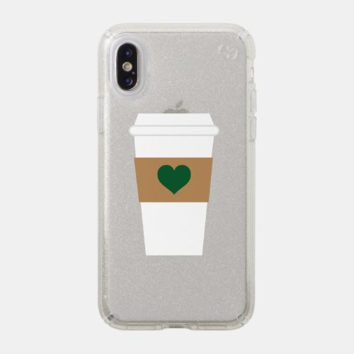 I Love Coffee Disposable Coffee Cup Speck iPhone X Case