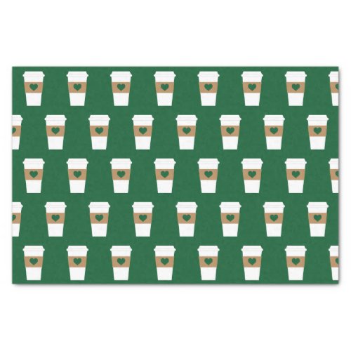 I Love Coffee Disposable Coffee Cup Tissue Paper