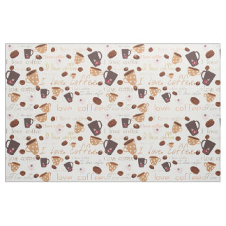 I love coffee fabric