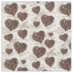 I Love Coffee Fabric