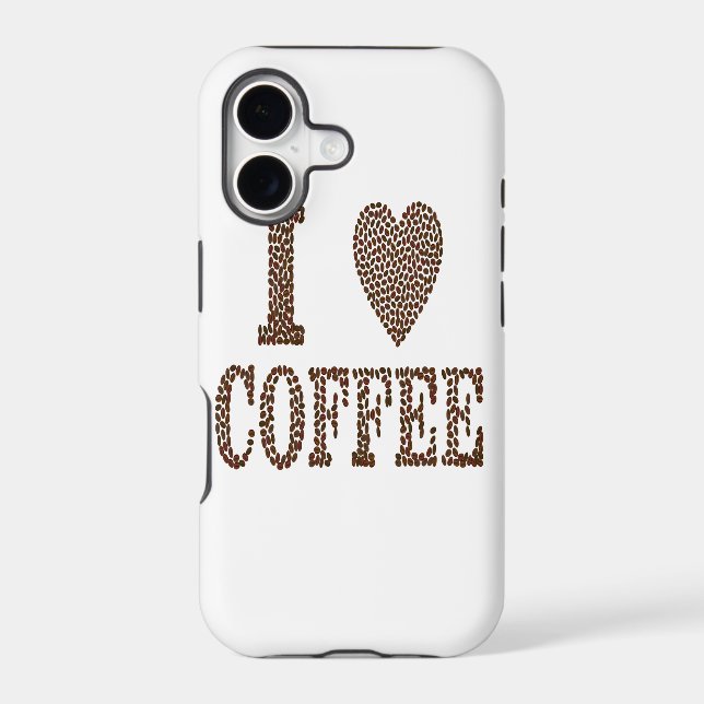 I Love Coffee Iphone Case (Back)
