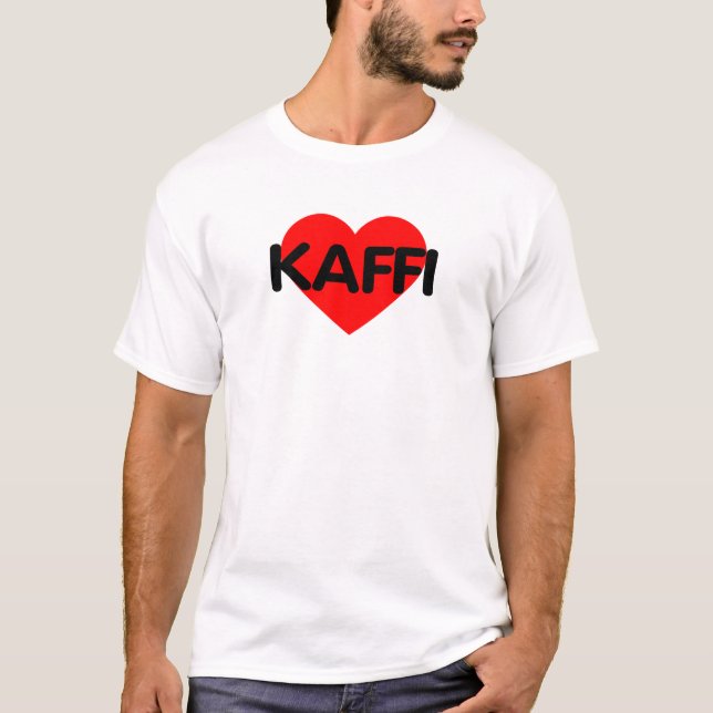 I Love Coffee - Kaffi T-Shirt (Front)