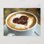 I Love Coffee - Latte Art Postcard at Zazzle