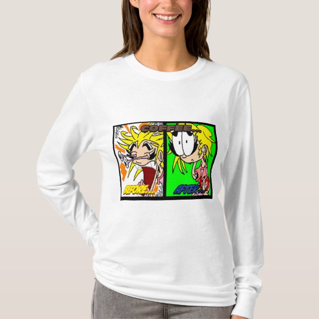 I Love Coffee Long Sleve T-shirt (Front)