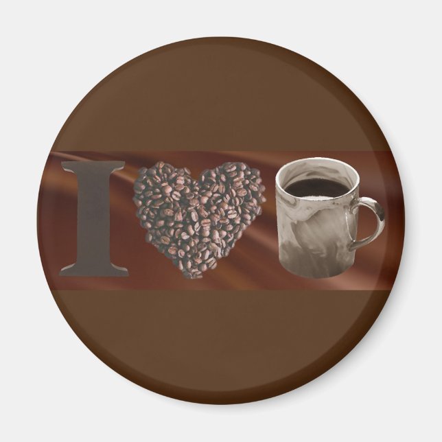 I Love Coffee Magnet (Front)