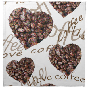 "I Love Coffee!" Napkin