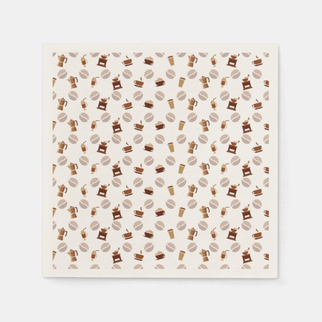 I love Coffee Paper Napkins (Front)