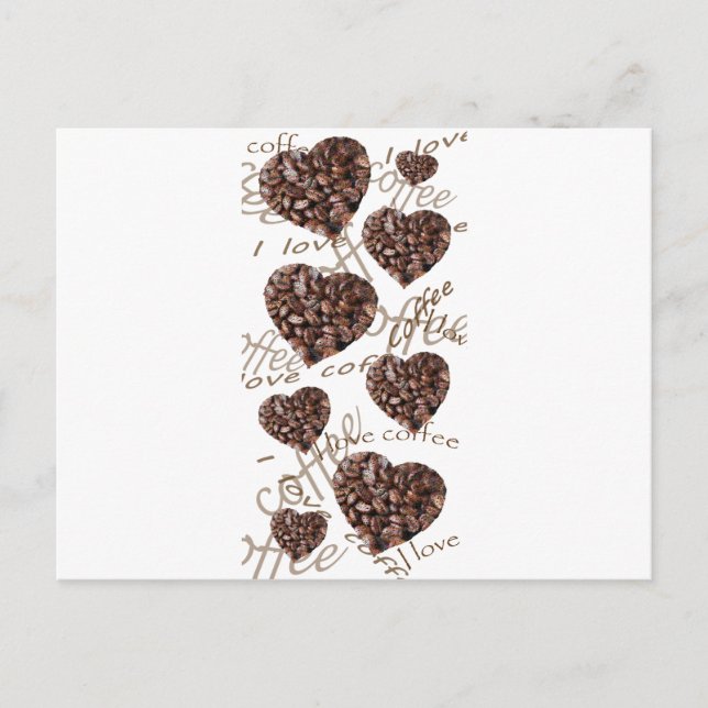 I Love Coffee!! Postcard (Front)