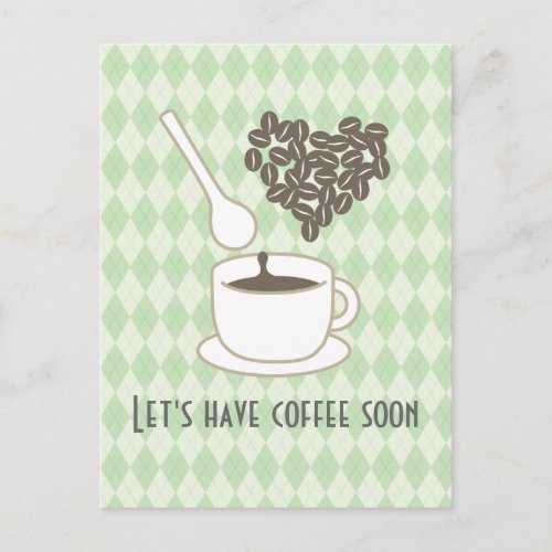 I love Coffee Postcard