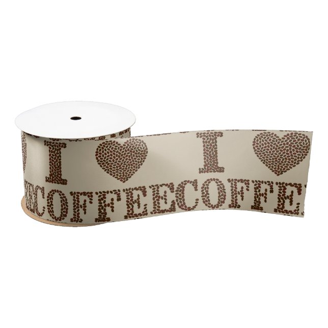 I love coffee ribbon (Spool)