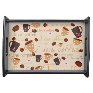 I love coffee serving tray