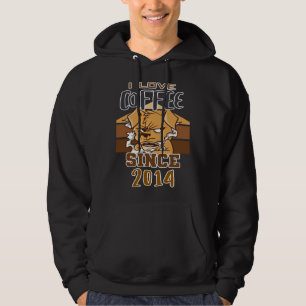 I love coffee since 2014 hoodie