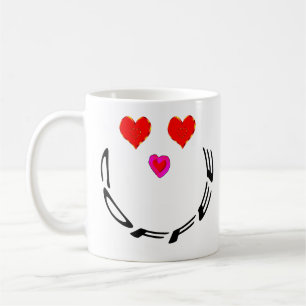 I Love Coffee Smiley Face Mug