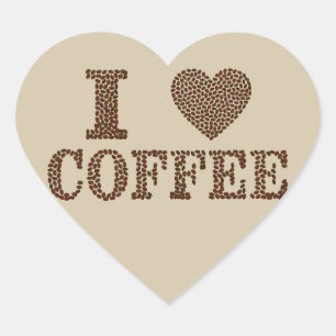 I love coffee stickers