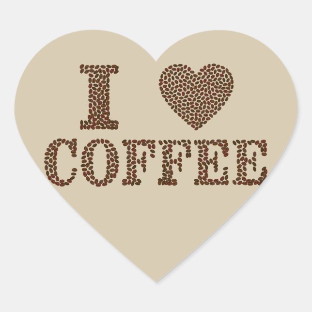 I love coffee stickers (Front)