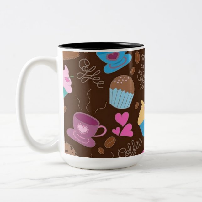 I Love Coffee Sweets & Treats Mug (Left)