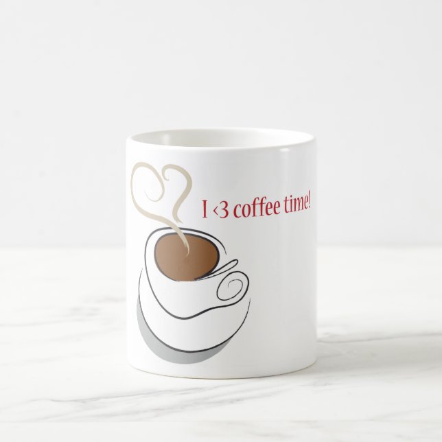I love coffee Time! Coffee Mug (Center)