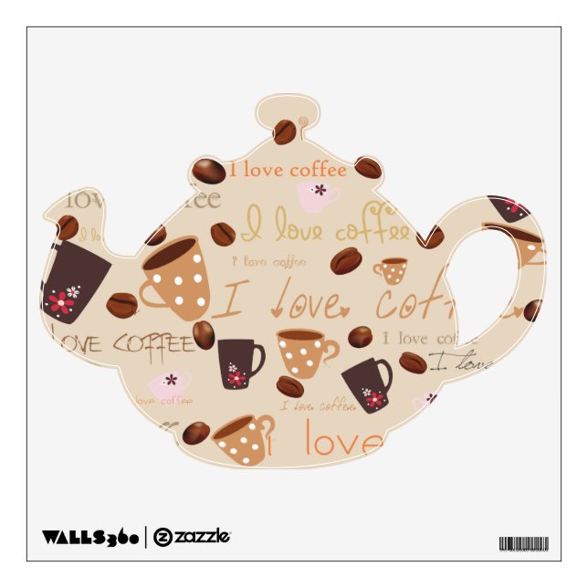 I love coffee wall decal (Front)