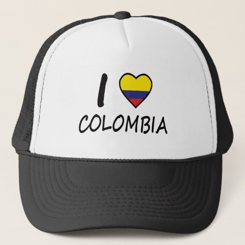 I love Colombia Colombian Flag Trucker Hat