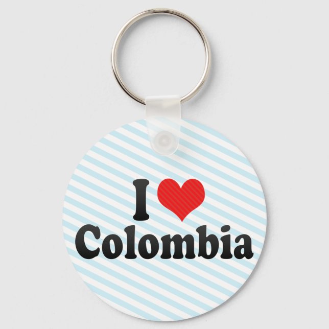I Love Colombia Keychain (Front)