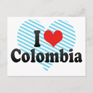 I Love Colombia Postcard