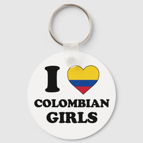 I love Colombian girls Keychain