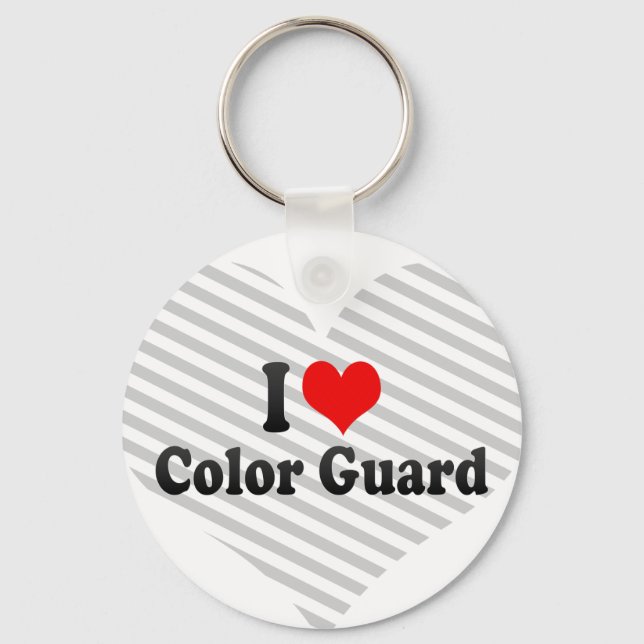 I love Color Guard Keychain (Front)