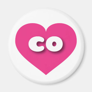 I love Colorado - co hot pink heart  Magnet