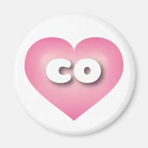 I love Colorado - co pink fade heart  Magnet