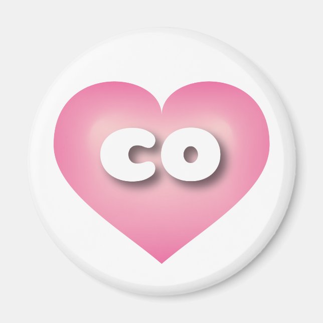 I love Colorado - co pink fade heart  Magnet (Front)