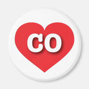 I love Colorado - CO red heart Magnet
